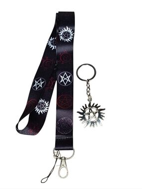 Supernatural Lanyard and Keychain NWOT